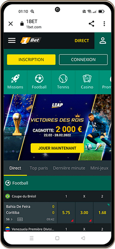 1bet application mobile