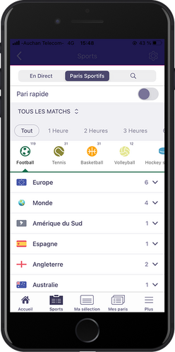 page de paris sportifs vbet