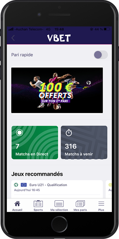 page principale de vbet